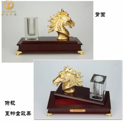 马到成功办公摆件,新品上市纪念品,产品发布会嘉宾礼品,上海庆典礼品定制【典士工艺】