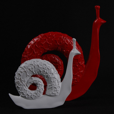 【烤瓷摆件 小号蜗牛摆件 家居装饰 工艺品 礼品】价格,厂家,图片,塑料、树脂工艺品,义乌市米土贸易-